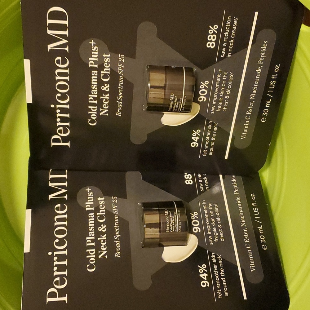 2 NEW in package!!! Perricone MD Cold Plasma Plus Neck & Chest. SET OF TWO!!!